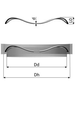 Wavo Spring Washers (Round Wire)