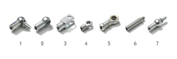 Gas strut end fittings • Large selection of end fittings | Febrotec