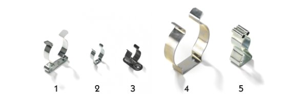 Spring clips / spring clamps with different spans | Febrotec
