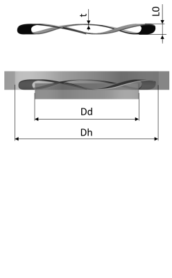 Wave Spring Washers coiled