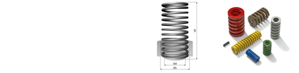 Die Springs DIN & ISO with schematic diagram • suitable for use up to max. 240°C | Febrotec